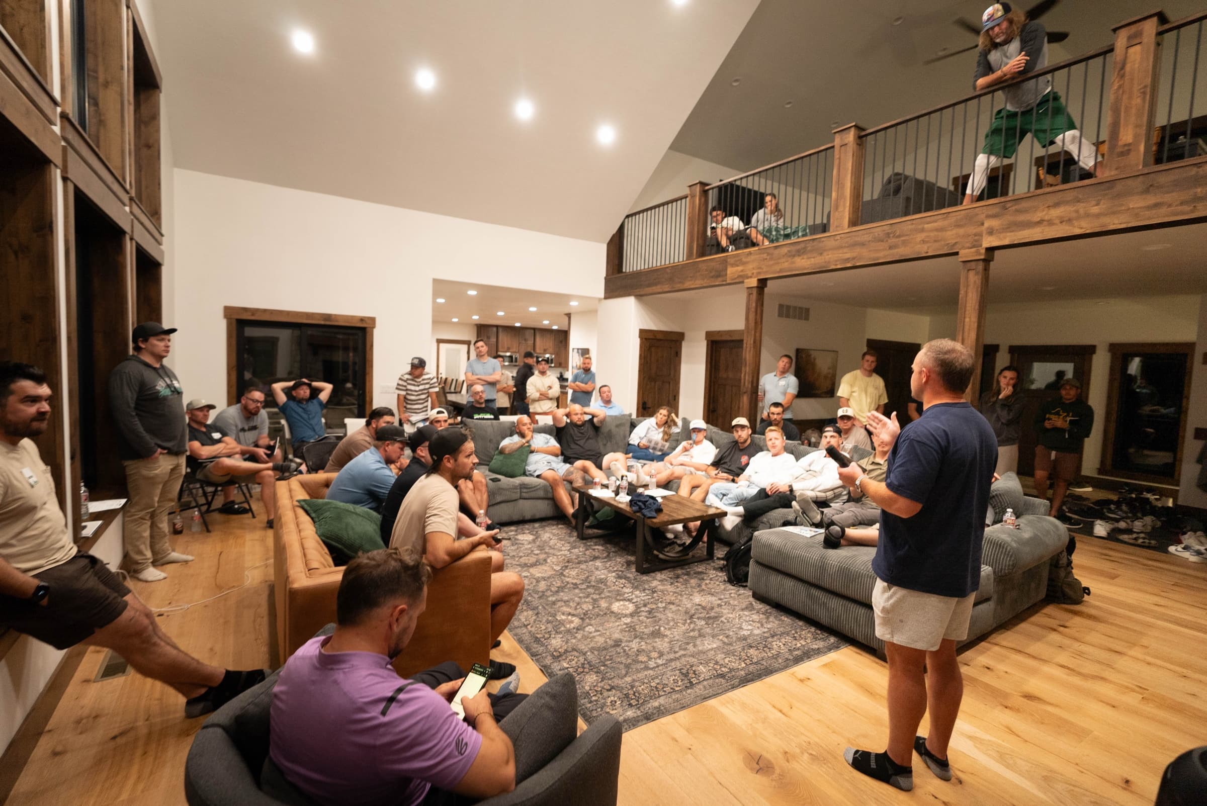 Chandler David Smith speaking at a past investor retreat